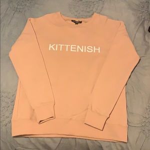 Kittenish sweatshirt